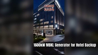 Powering Comfort and Confidence | 1600kW MBKL Generator for Hotel Backup