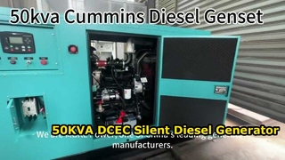 This 50KVA DCEC silent diesel genset is designed for maximum reliability and dealer profitability