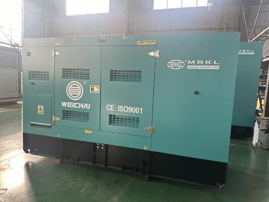 Low Decibel Weichai Diesel Generator 140KVA / 112KW, Built with High-Quality Soundproofing Materials for Quiet 24/7 Operation